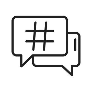 Hashtag Icon Image. Stock-Illustration