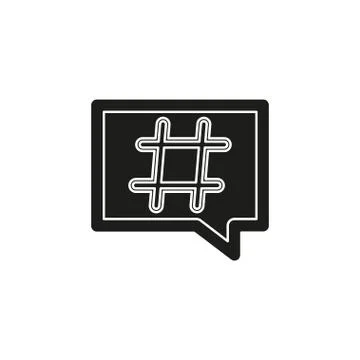 Hashtag icon. Simple element illustration Illustrazione stock