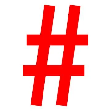 Hashtag icon. Simple element illustration. Hashtag symbol design from Social  Иллюстрация