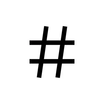 Hashtag icon vector. hashtag symbol Stock Illustration