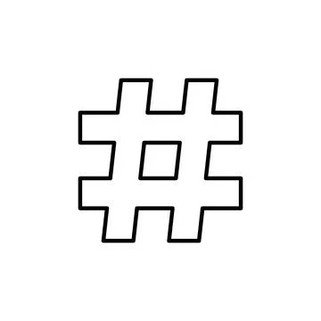 Hashtag icon vector. hashtag symbol Illustrazione stock