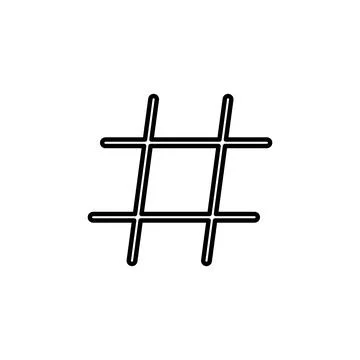 Hashtag icon vector. hashtag symbol Illustrazione stock