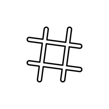 Hashtag icon vector. hashtag symbol Stock Illustration