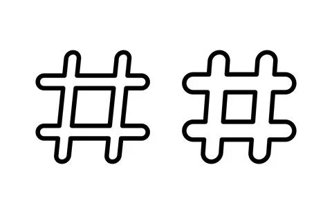 Hashtag icon vector illustration. hashtag sign and symbol Stock Illustration