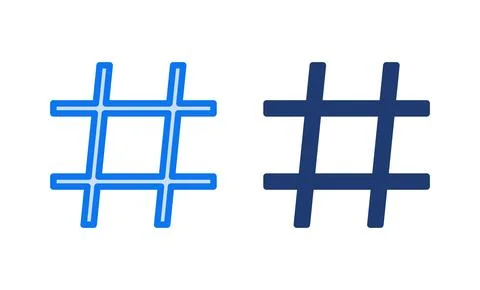 Hashtag icon vector illustration. hashtag sign and symbol Stock Illustration