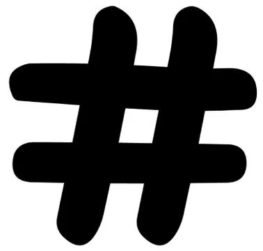 Hashtag Stock Illustration