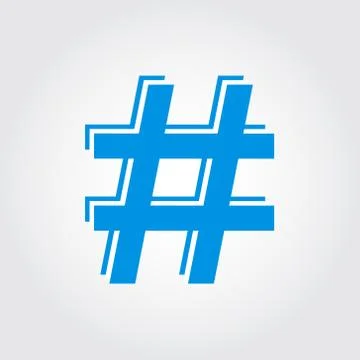 Hashtag Stock Illustration