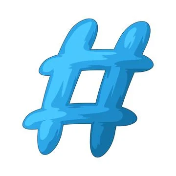 Hashtag illustration Stock Illustration