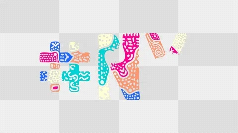 Hashtag #NY. Animated text. Transparent Alpha channel, 4K video. Stock Footage 157992105