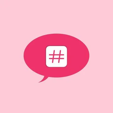 Hashtag sign Stock Illustration