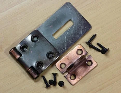 Hasp Gate door hinge Stock Photos