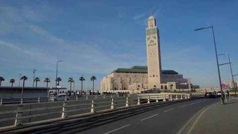 Hassan II mosque Stock Footage 235985740