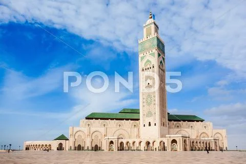 Hassan II Mosque Stock Photos
