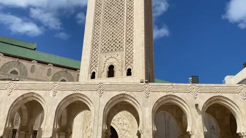 Hassan II Mosque, second largest functioning mosque in Africa 動画素材 280158953
