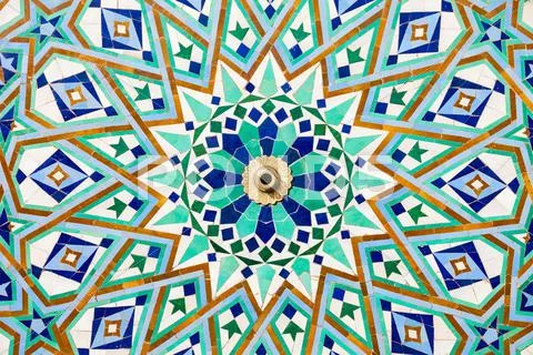 Hassan Mosque design Stock Photos