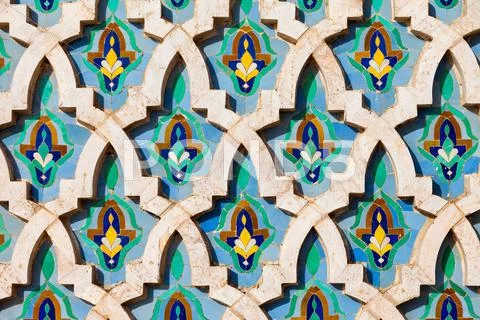 Hassan Mosque design Stock Photos