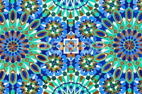 Hassan Mosque design Stock Photos