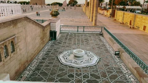 Hassan Tower and Rabat Square in Al-Habbas, Casablanca – Historic Landmark Video stock 303966322