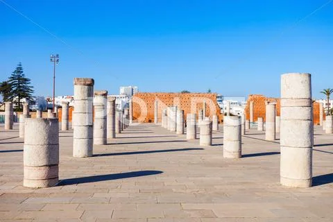 Hassan Tower, Morocco Stock Photos