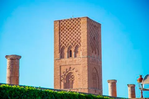 The Hassan tower in Rabat, Morocco Stock Photos