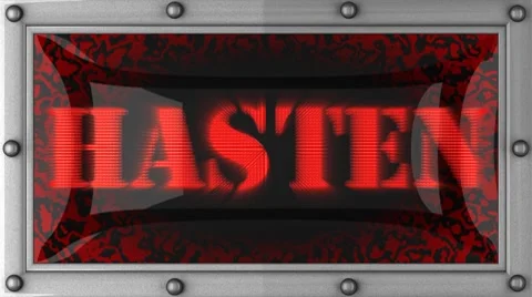 Hasten on led Stock Footage 8762202