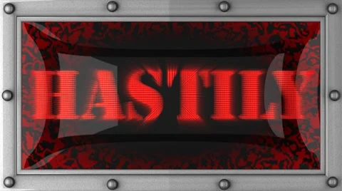 Hastily on led Stock Footage 8761872