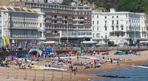 Hastings beach 写真素材