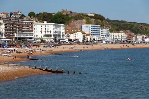 Hastings beach Stock Photos