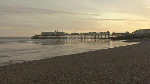 Hastings Pier Stock Footage 493395
