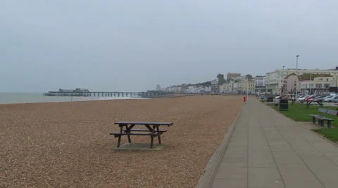 Hastings Seafront Stock Footage 23836143
