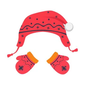 Hat and mittens Stock Illustration