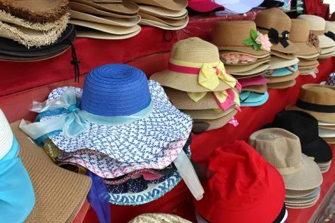 Hat background Foto stock