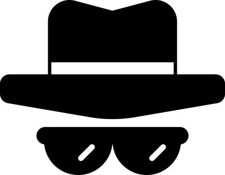 Hat with a band and a pair of sunglasses Stock Illustration