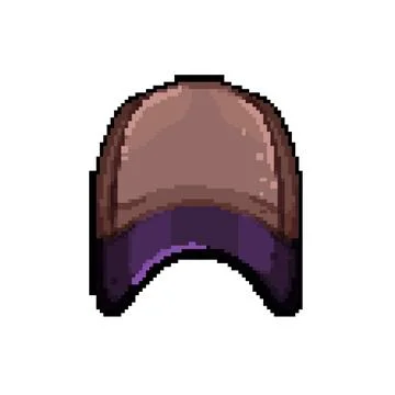 Hat baseball cap pixel art vector illustration Stock Illustration