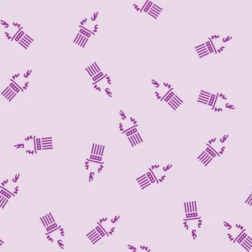 Hat beard uncle sam glyph seamless pattern Stock Illustration
