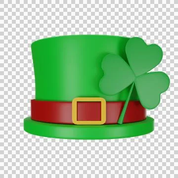 Hat character st. patrick's day concept Stock Illustration