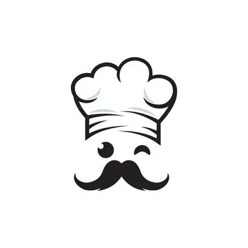 Hat chef logo template Stock Illustration