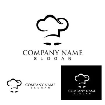 Hat chef logo template Stock Illustration