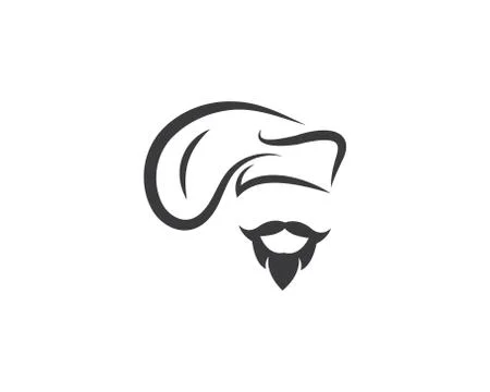 Hat chef logo template vecto Stock Illustration