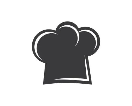 Hat chef logo template vector Stock Illustration