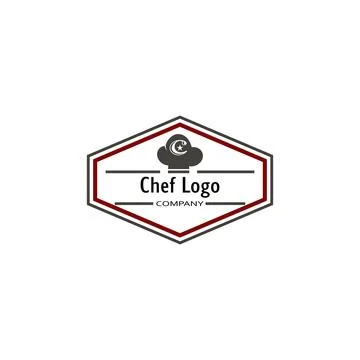 Hat chef logo template vector illustration Stock Illustration
