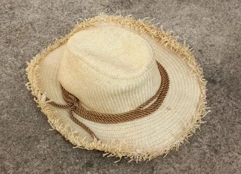 Hat on a concrete background Stock Photos