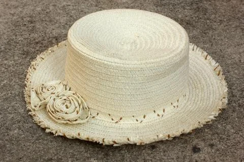 Hat on a concrete background Stock Photos