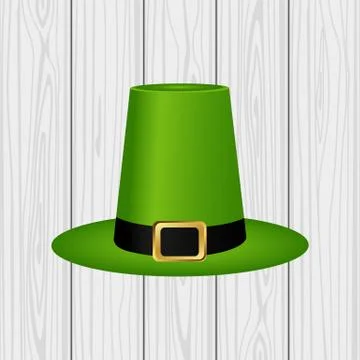 Hat cylinder on St. Patrick Day Stock Illustration