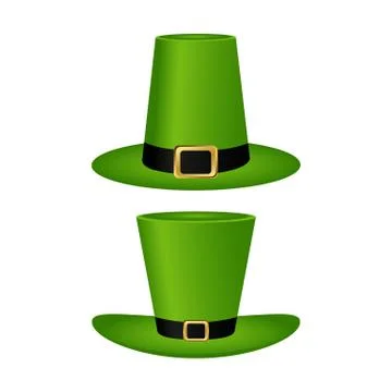 Hat cylinder on St. Patrick s Day vector illustration Stock Illustration