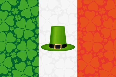 Hat cylinder on St. Patrick s Day Illustrazione stock