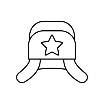 Hat with earflaps icon element of winter clothes icon for mobile concept and  Stock Illustration