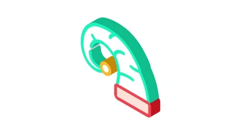 Hat elf christmas cute isometric icon animation Stock Footage 327293641