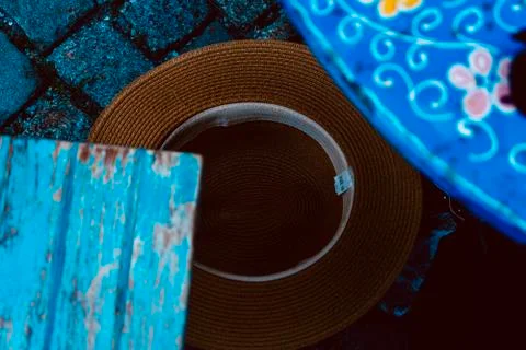 Hat on the floor Stock Photos