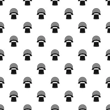 Hat with glow pattern seamless vector Stock Illustration